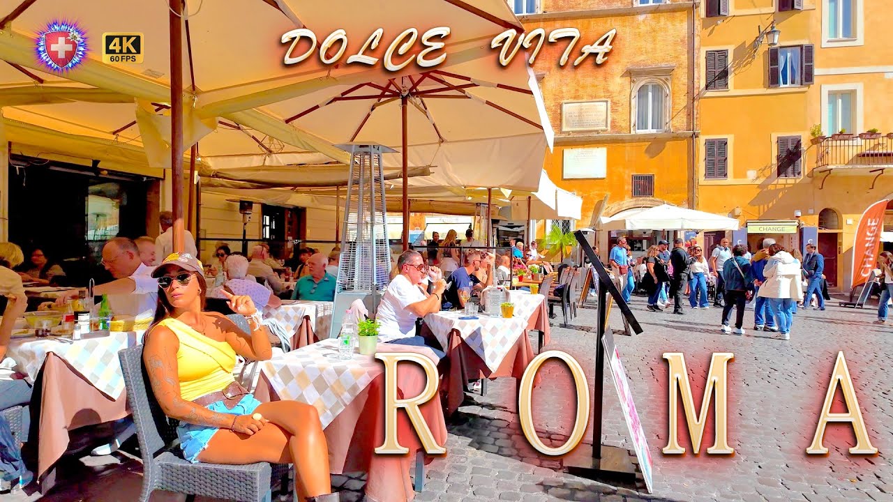 ROME ITALY ✨ Città della Dolce Vita / City of eternal love / Walking Tour 4K ASMR