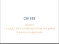 ASU CSE355: Chapter 4.1 Video 3 – NFA and Decidability of Halting on W 🖥️