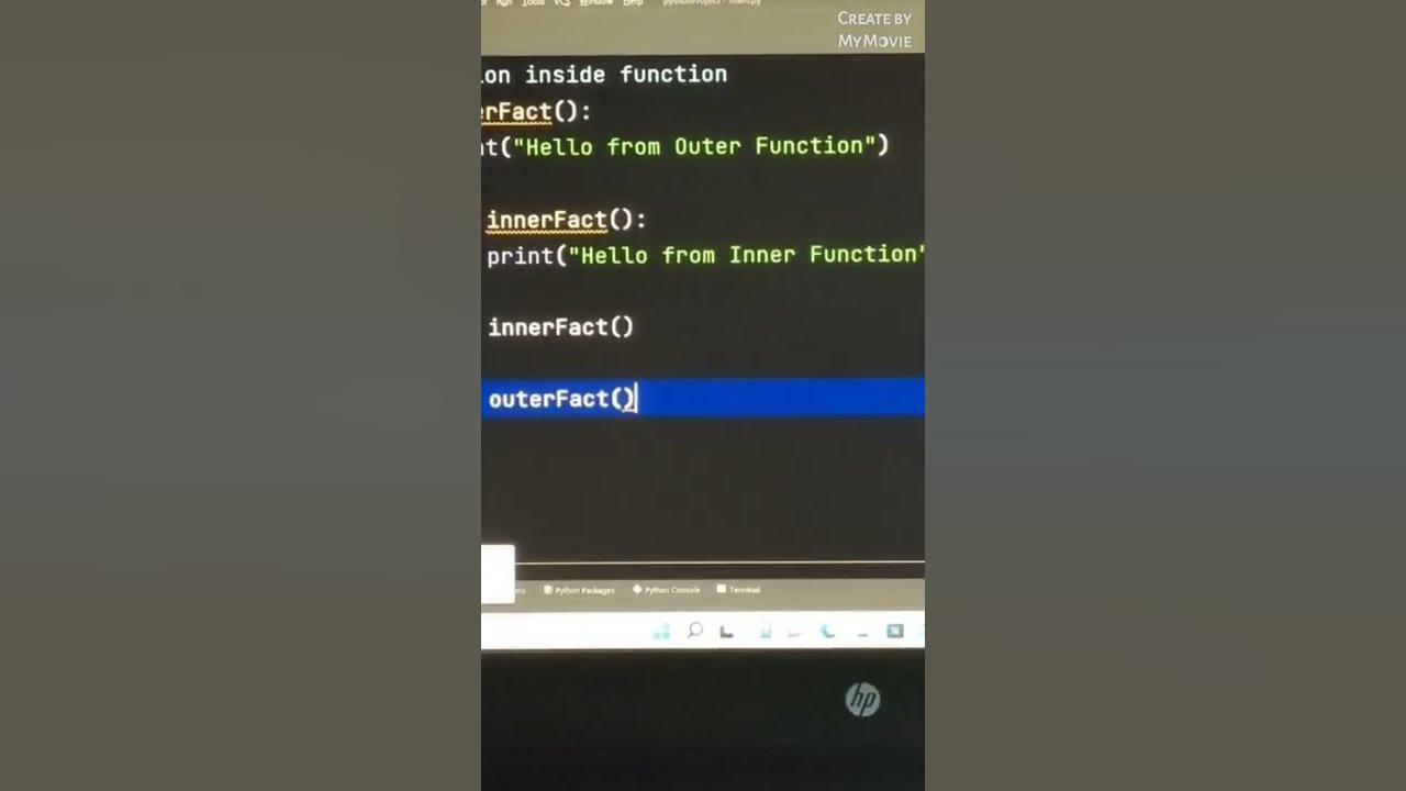 function inside function in Python 🌻🌻🌻 - YouTube