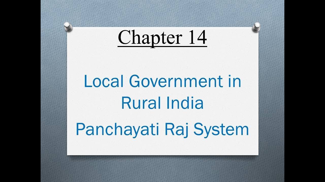 Local Government NCERT Political Science XI YouTube