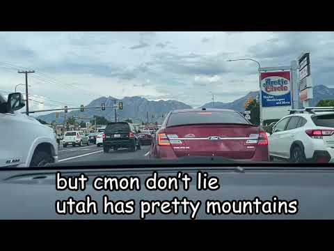 Driving on I-15 North from Spanish Fork to Midvale, Utah