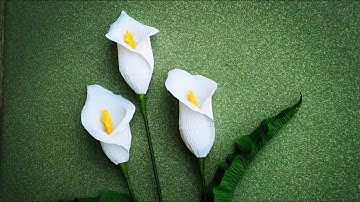 ABC TV | How To Make Calla Lily Flower From Crepe Paper - Craft Tutorial