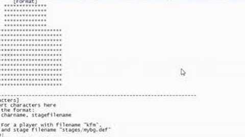 How to Add a Mugen Character/Stages