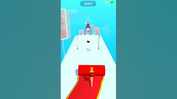 Carpet roll girl level 5 android games #shorts #funnyvideo #viral #gameplay