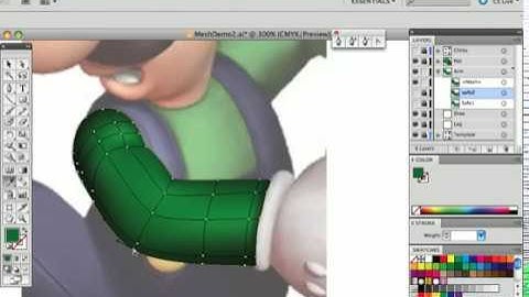 1200 Guide 8 • Gradient Mesh Intro Tutorial Movie 2 • Arm