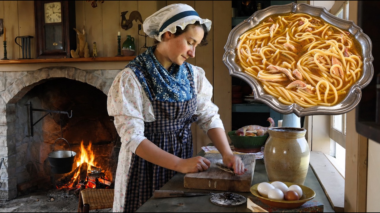 A Glimpse into Dinner 200 Years Ago: 1824 Chicken Noodle Soup