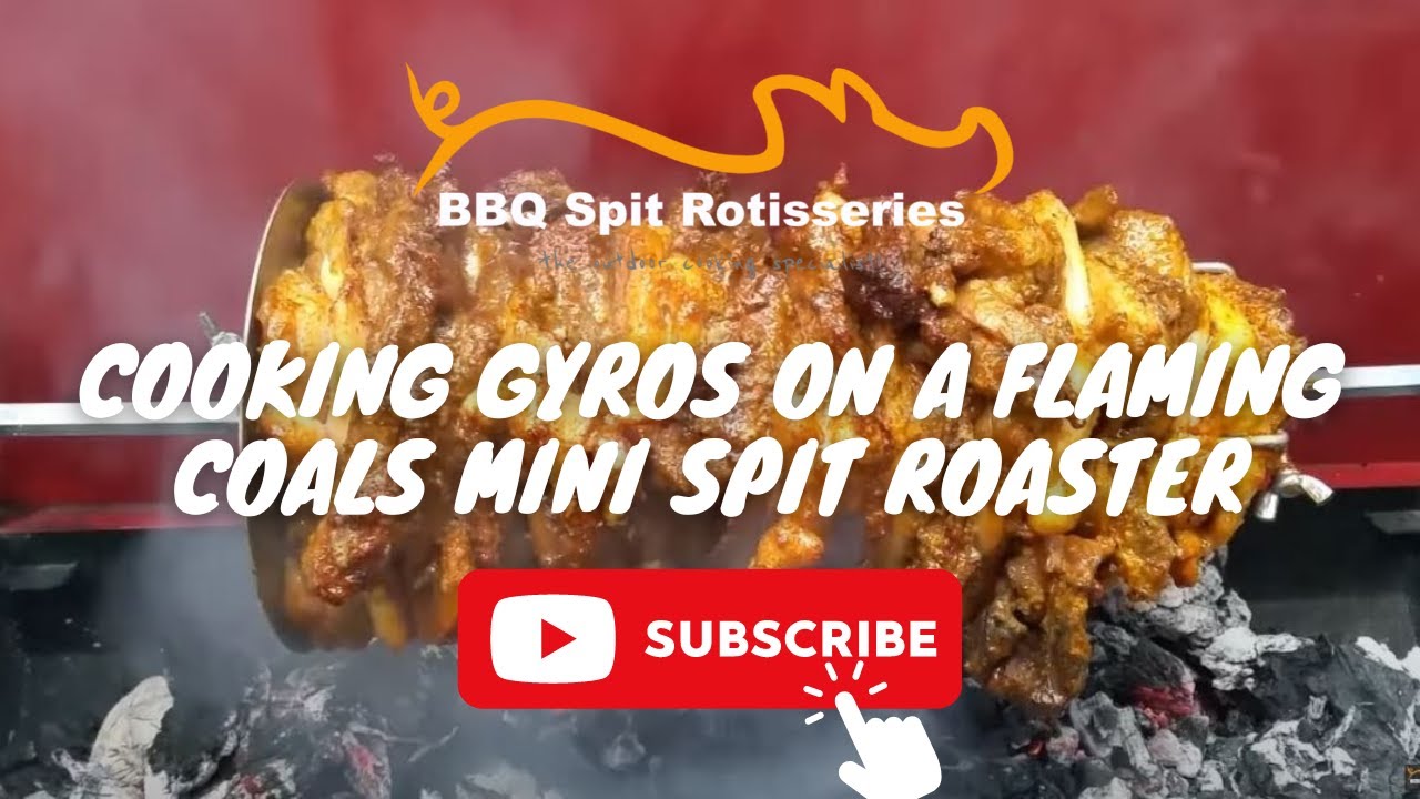 Cooking Gyros On A Bbq Spit