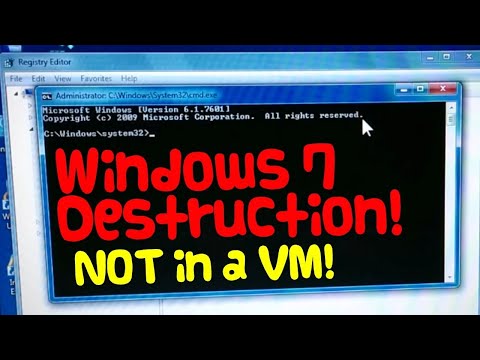 Destroying Windows 7 on an actual computer!