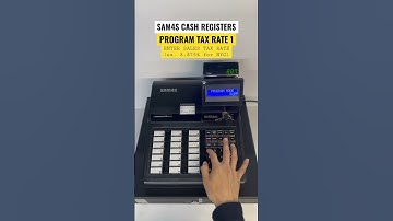 Program Tax Rate 1 | SAM4s ER-900 Series Cash Registers