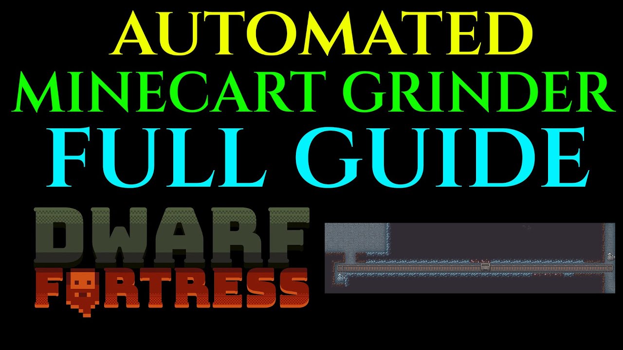 MINECART GRINDER TRAP Full Guide DWARF FORTRESS Tutorial YouTube