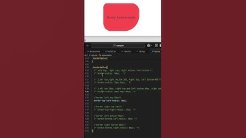 Border Radius CSS #border #cssborder #shorts