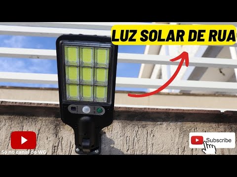 Vídeo: Refletor de rua LED com sensor de movimento. Especificações