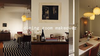 MINIMAL + COZY DINING ROOM MAKEOVER | warm, vintage, and hyggeinspired