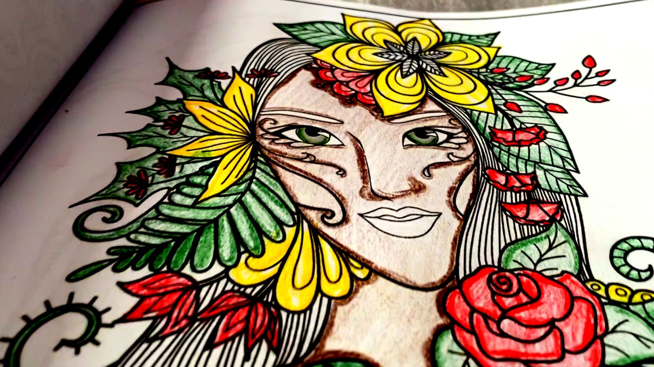 Coloring Therapy Page 1 - YouTube