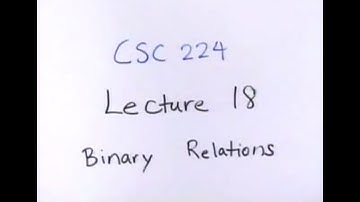 CSC224_18: Composition, Hasse Diagrams, Counting
