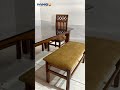 Pure Teak Wood Dining Table 6 & 4 Seater | Furniture manufacturer in Rajahmundry | Telugu New Short