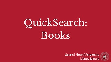 QuickSearch: Books