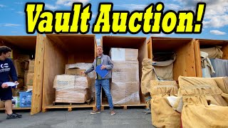 LIVE VAULT AUCTION! Bought 8 lots - it's SO MUCH STUFF! Abandoned moving storage vaults auction