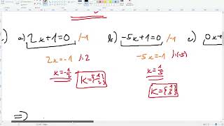 Lineární rovnice s parametrem