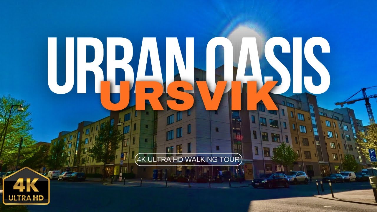 Urban Oasis - Stora Ursvik - A 4K Walking Tour - Sundbyberg, Sweden