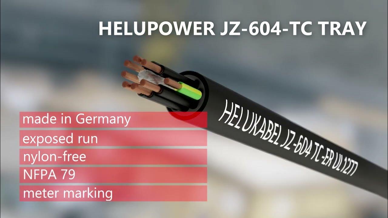 HELUPOWER JZ 604 TC TRAYCABLE - HELUKABEL - YouTube