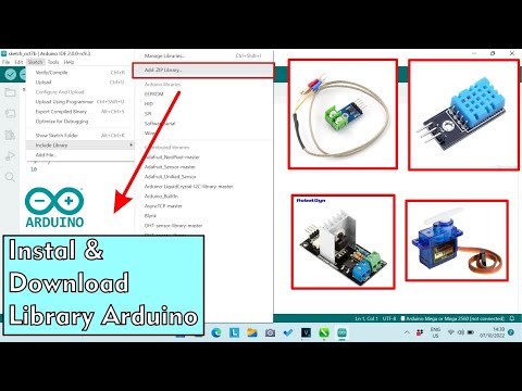 Tutorial Cara Install dan download Library Arduino Untuk Pasang Sensor ...