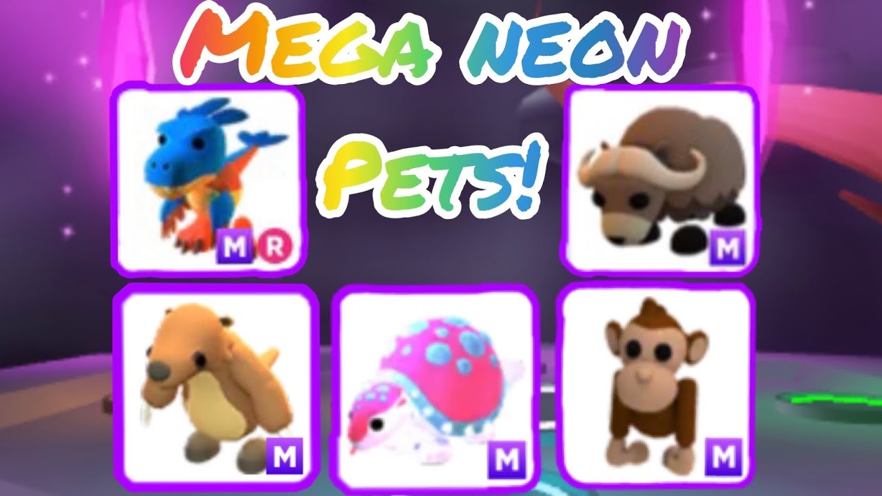 Making Mega Neon Pets In Roblox Adopt Me Youtube