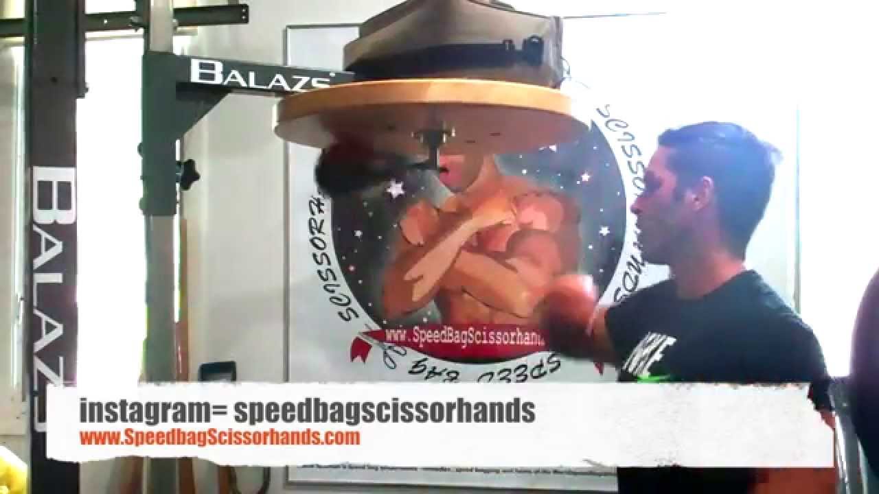 SPEED BAG SCISSORHANDS   Super Fast - Tricks - Boxing Workout