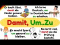 📘 Damit oder um zu? 🤔 | Deutsch Grammatik A1–A2 einfach erklärt 🇩🇪