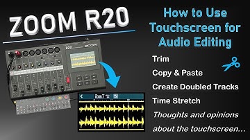 Zoom R20 Touchscreen Editing: Trim, Split, Copy, Time Stretch, Custom Effects...featuring an OP-Z