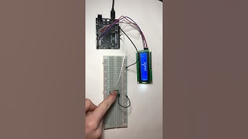 LCD push button counter