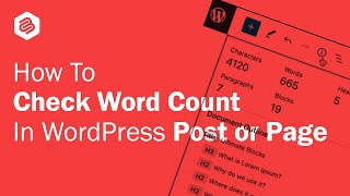 How to Check Word Count in WordPress Post/Page