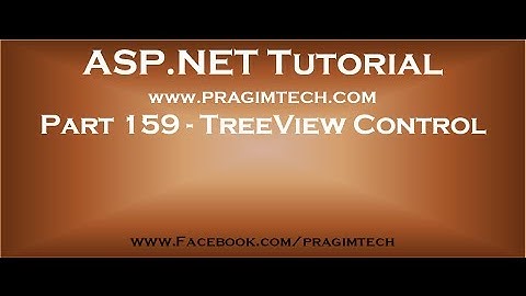 Part 159   TreeView control in asp net