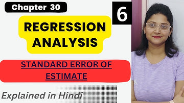 What is REGRESSION ANALYSIS | Standard Error of Estimate | How to calculate? #statistics