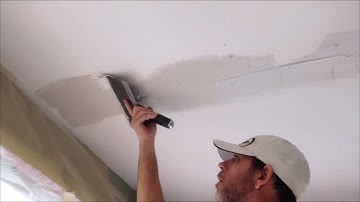 How To Skim Coat Your Repaired Ceiling NEW AGAIN!