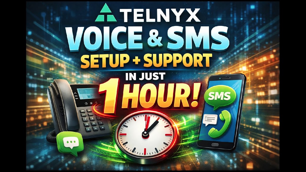 Telnyx Voice & SMS Setup + Support in Just 1 Hour!