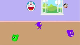 Learn Colors Wrong Heads I Gummy Bear Crying Doremon Nobita Finger Family Learn Colors For Kids