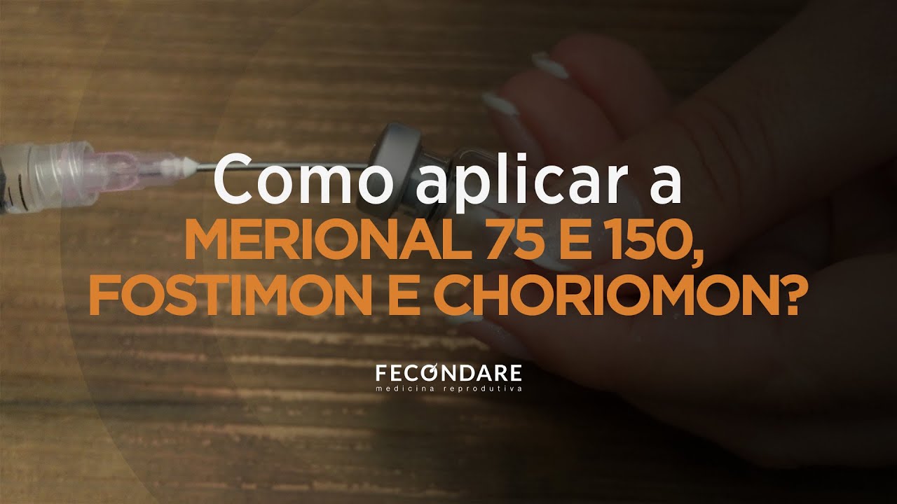 Como aplicar a Merional 75 e 150, Festimom e Choriomo? Passo a passo