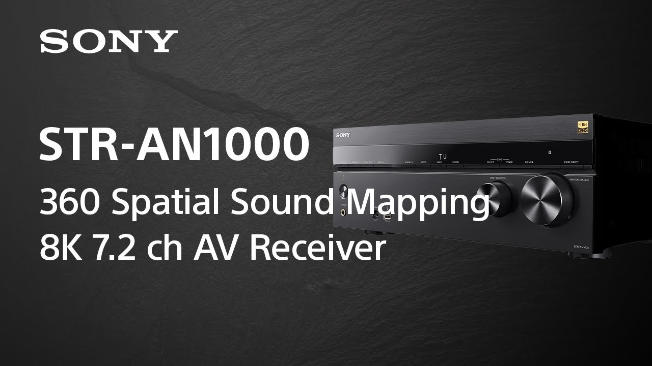 ㊑DEMO影音超特店㍿ 日本SONY STR-AN1000 8K 7.2聲道高解析環繞擴大機