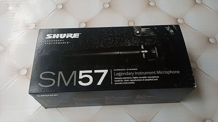 Shure SM57 Microphone Unboxing - Instrumental Microphone