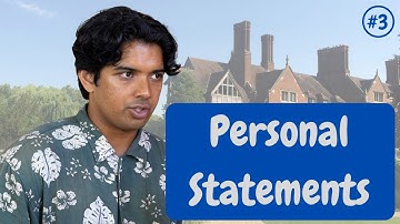 Cambridge from the Inside #3: Personal Statements | University of Cambridge