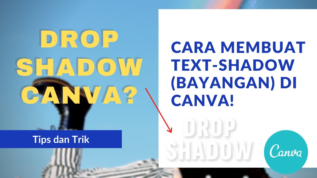 Cara Membuat Text Shadow Bayangan Di Canva Versi Mobile Dan Komputer Pc Desktop Youtube