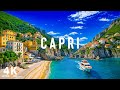 Capri Italy 4K Spectacular Cliffs And Turquoise Waters With Relaxing Music VIDEO 4K UHD 