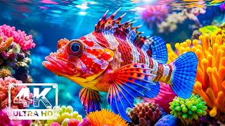 Ocean Life Meditation 4K ULTRA HD 🐟 Calm Sea Animals & Reefs 🎼 Piano Chill screenshot 1