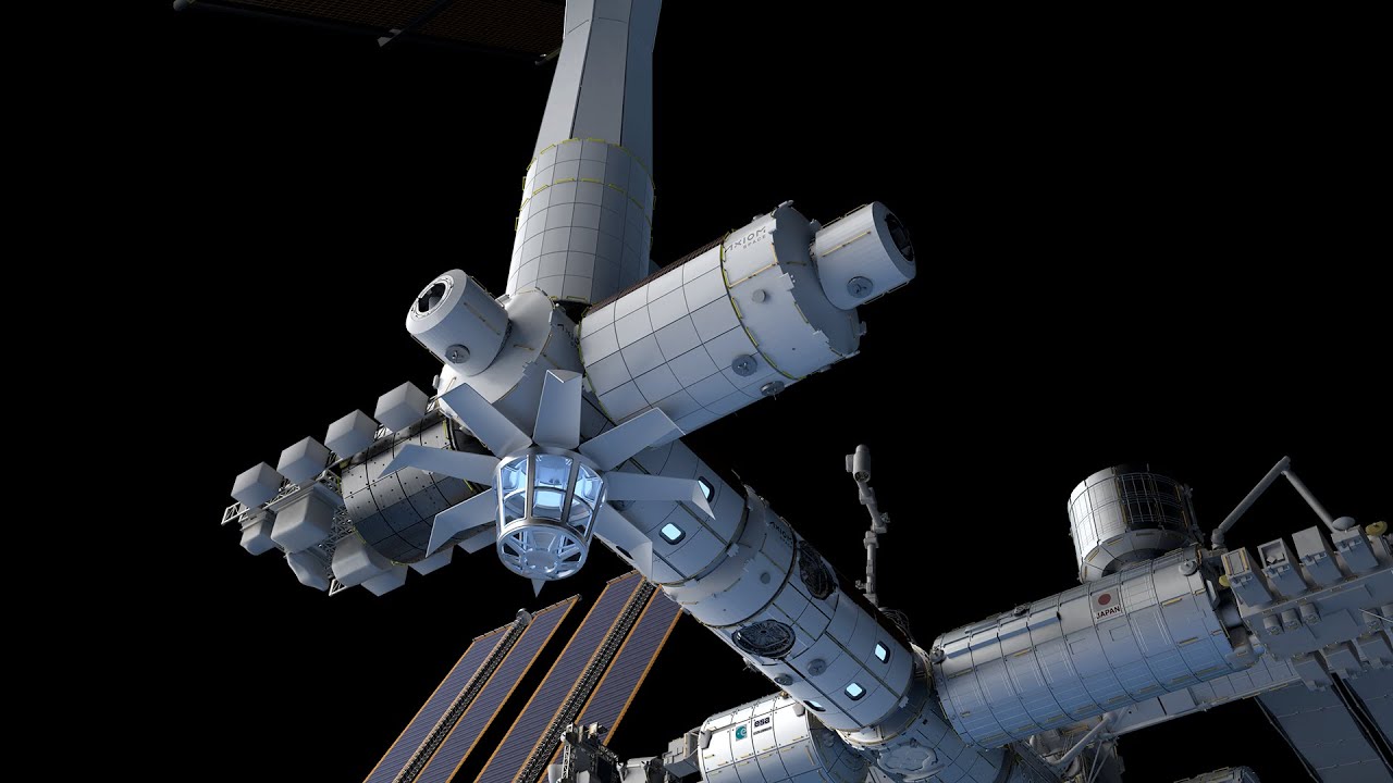 space station construction animation