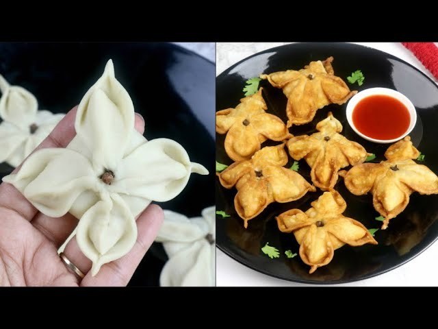 আলু ও মাংস দিয়ে আকর্ষনীয়- ফ্লাওয়ার সমুচা | Flower Samosa Recipe | Somucha Recipe Bangla | Cooking Studio by Umme