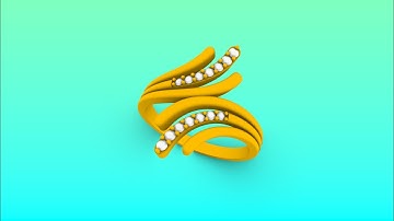 Ledies ring made by flow along curve