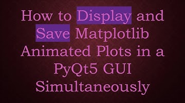 How to Display and Save Matplotlib Animated Plots in a PyQt5 GUI Simultaneously