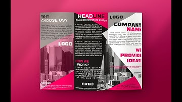 Tri Fold Brochure design in coreldraw | CorelDRAW Tutorial