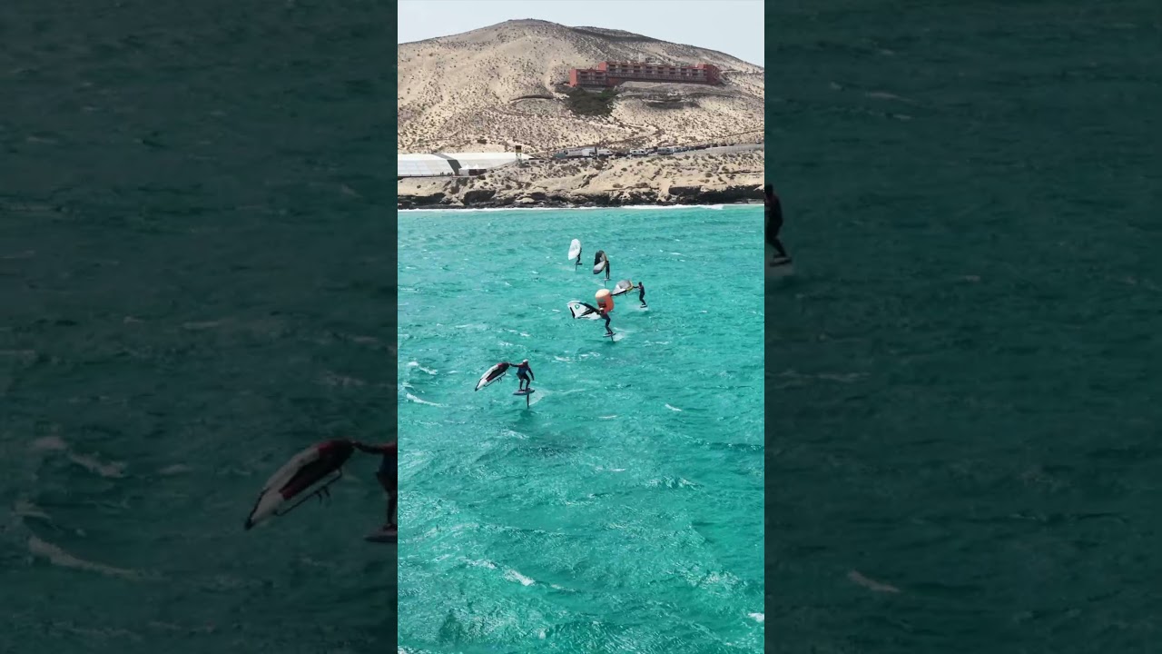 FreeFly-Slalom action, always a blend of strategy and speed #wingfoiling #wingfoil #gwa